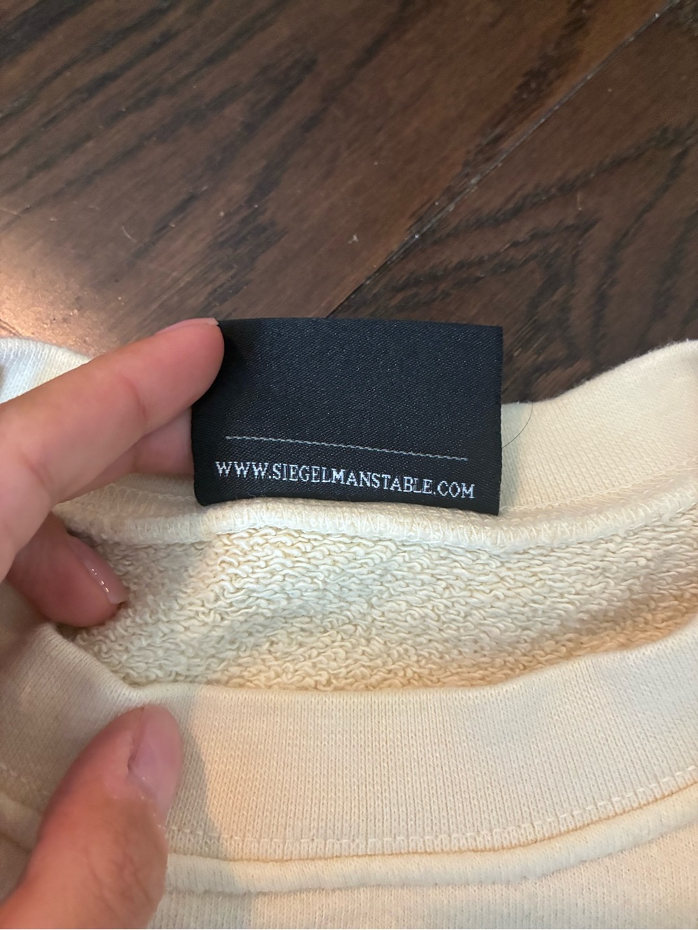 Siegelman Stable Cream Crewneck Sweatshirt - Picture 5 of 8